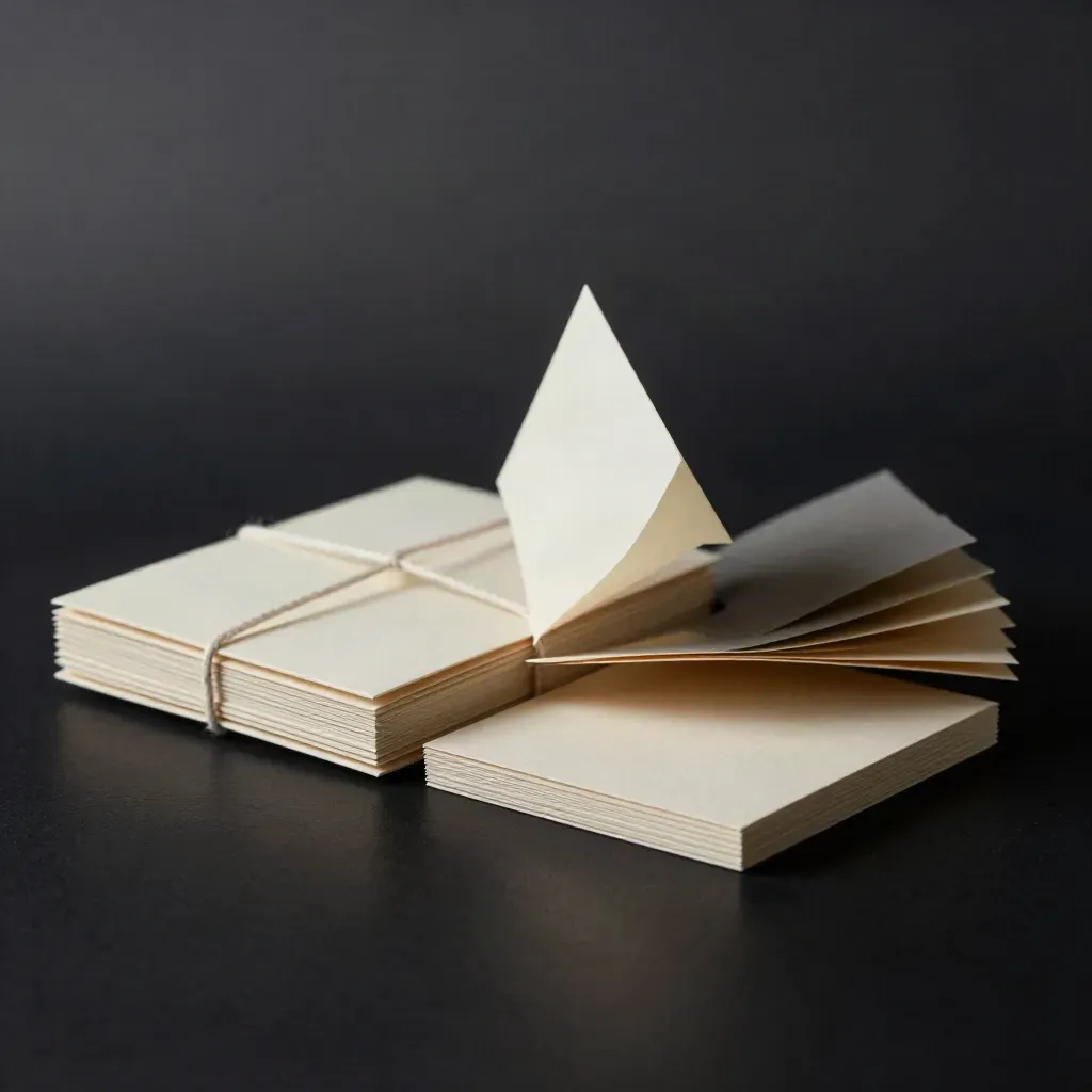Dramatic social launch kit stationery fanned open on a dark studio surface.